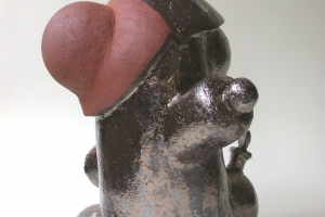 Don Juan, ceramic with glaze, 39 X 27 X 29 cm, 2006