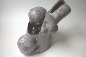Insomniac, ceramic, glaze, 27 X 34 X 19 cm, 2005