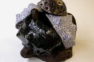 Ovule, ceramic with glazes, 2006