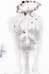 Contrapposto III, mixed media on paper, 66 X 50 cm, 2014