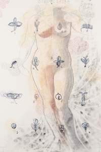 'Contrapposto' series, mixed media on paper, 100 X 70 cm, 2015