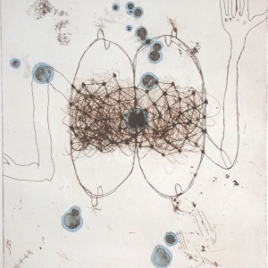 Strange Fruit III, etching, edition 10, image size 29.5 X 24.5 cm, 2005