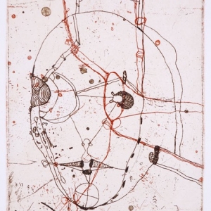 Portrait from Long Ago, etching, edition 9, image size 20 X 15 cm, 2006