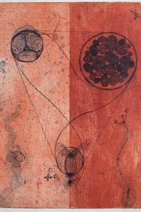 Trinity Cell, etching, edition 6, image size 49.5 X 40 cm , 2002
