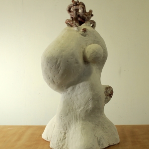 Hypnos, crystacast, plaster ploymer, ceramic, 67 X 43 X 34 cm, 2011