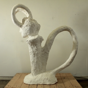 Orpheus, plaster, 100 X 32 X 90 cm, 2011