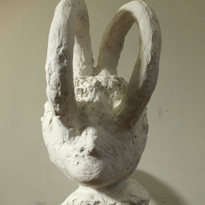 Orpheus (detail), plaster, 100 X 32 X 90 cm, 2011