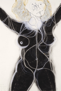 Danae, gem. techniek op papier, 100 X 70 cm, 2013