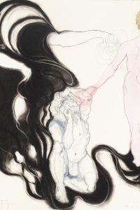 Phantom Pain II, gem. techniek op papier, 100 X 70 cm, 2013