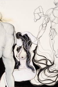 Phantom Pain, gem. techniek op papier, 100 X 70 cm, 2013