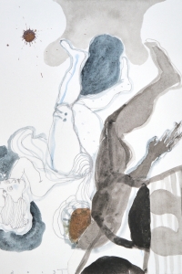 `Such Stuff as Dreams Are Made of` mixed media on papier, 33 X 45 cm, 2013 (private collection)