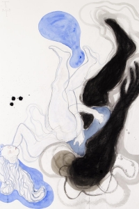 'Such Stuff as Dreams are Made on' mixed media on paper, 100 X 70 cm, 2016 (collection University of Leiden, Prentenkabinet)