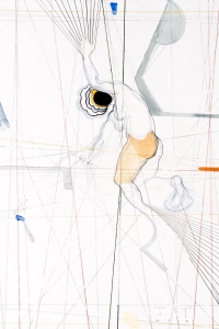 The Tie that Binds I, mixed media on paper, 65 X 50 cm, 2018