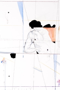 The Tie that Binds II, mixed media on paper, 65 X 50 cm, 2018