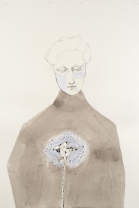 Tronie series,  mixed media on paper, 100 x 70 cm, 2021
