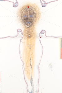 untitled, mixed media on paper, 100 X 70 cm, 2014