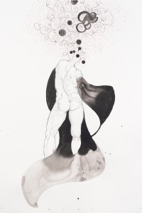 untitled, mixed media on paper, 65 X 50 cm, 2021