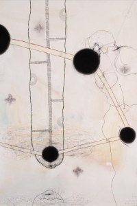 The Well of Memory, mixed media on paper, 100 X 70 cm, 2011