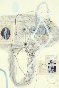 untitled, mixed media on paper, 100 X 70 cm ,2011