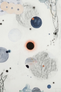 Orbits I, mixed media on paper, 100 X 70 cm, 2010