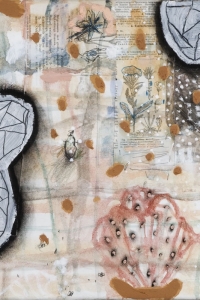 'Natural History' series, mixed media on paper on canvas, 30 X 30 cm, 2010