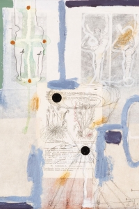 'Natural History' series, mixed media on paper on canvas, 40 X 40 cm, 2009