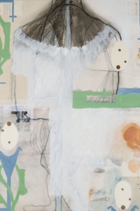 Retrospect, mixed media on paper on canvas, 120 X 100 cm, 2009