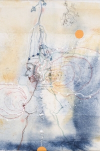 'Anatomy Lesson' series, mixed media on canvas on paper, 30 X 30 cm, 2008